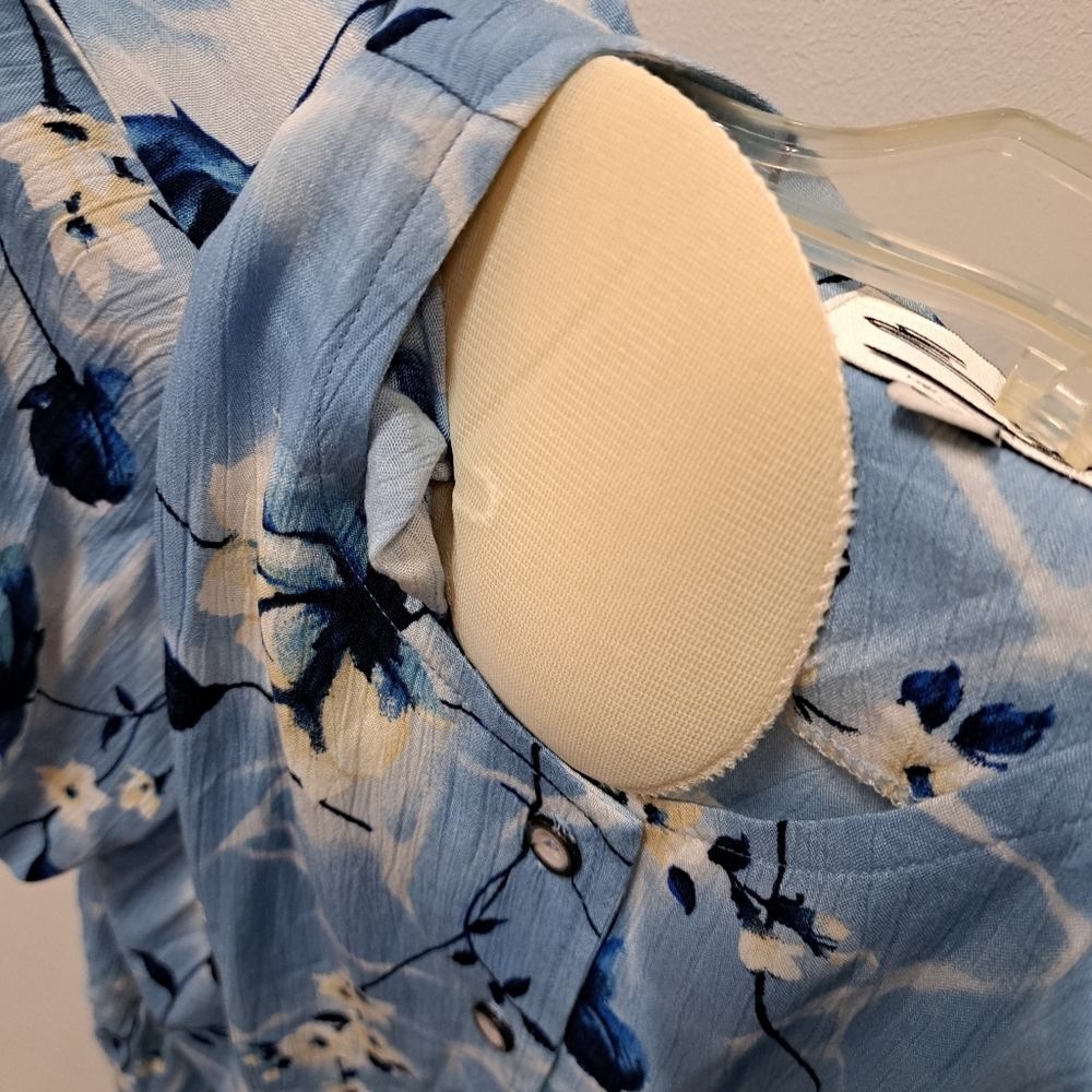 NWT 80s 90s Womens Essay 2 PC Shirt Skirt Set Floral print sz 12 Top & 10 Skirt - Picture 5 of 12